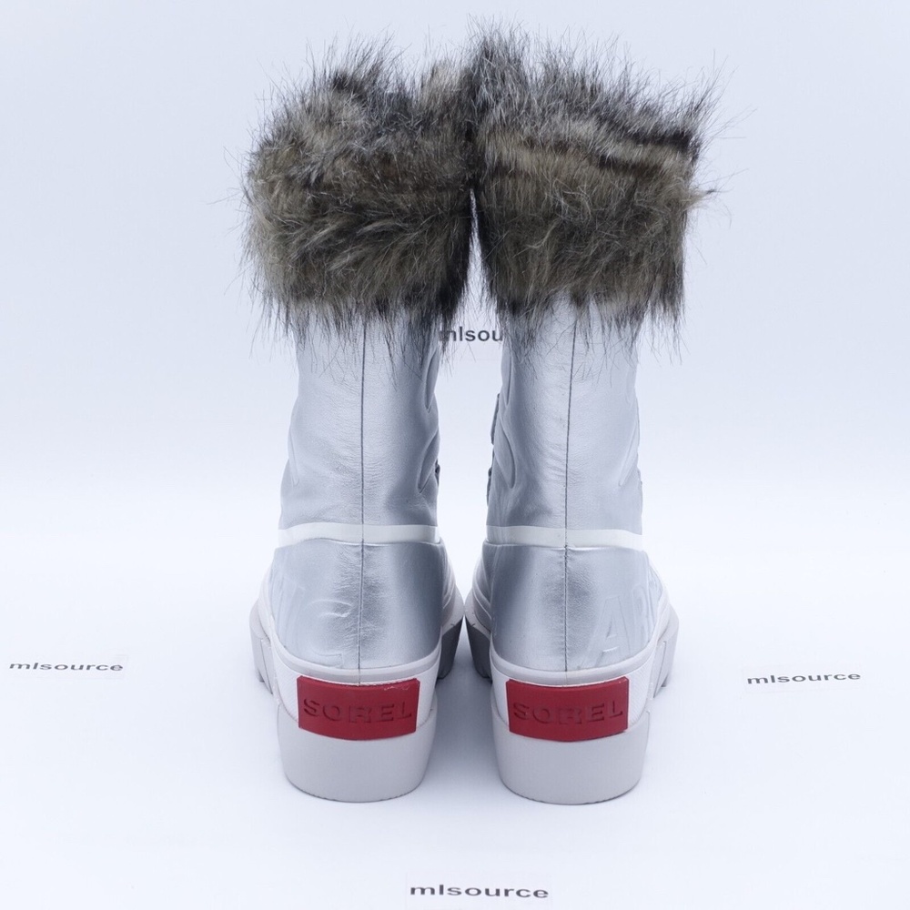 NEW Sorel Joan of Arctic Next Pure Waterproof Winter Boot Silver - Picture 4 of 8